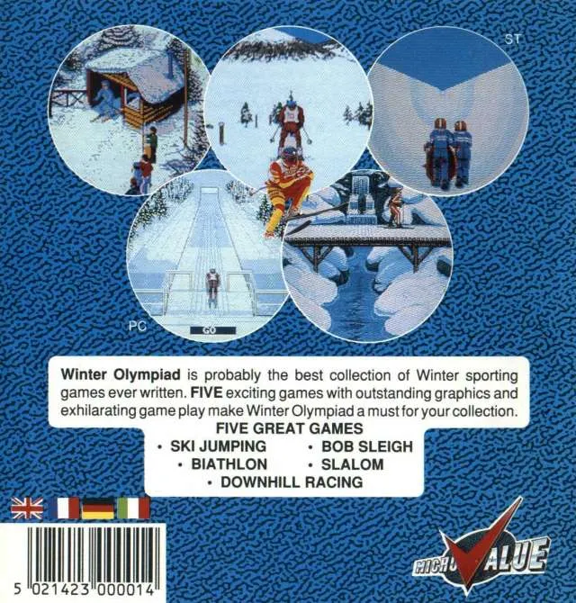 Winter Olympiad 88 box back