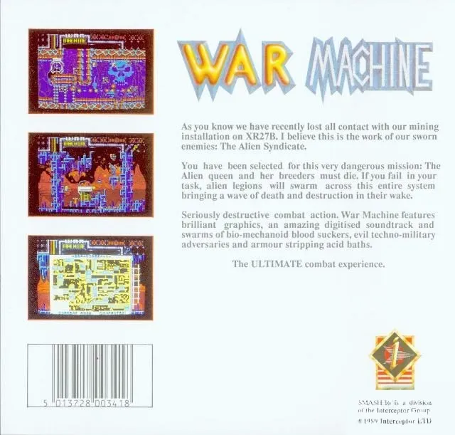 War Machine box back