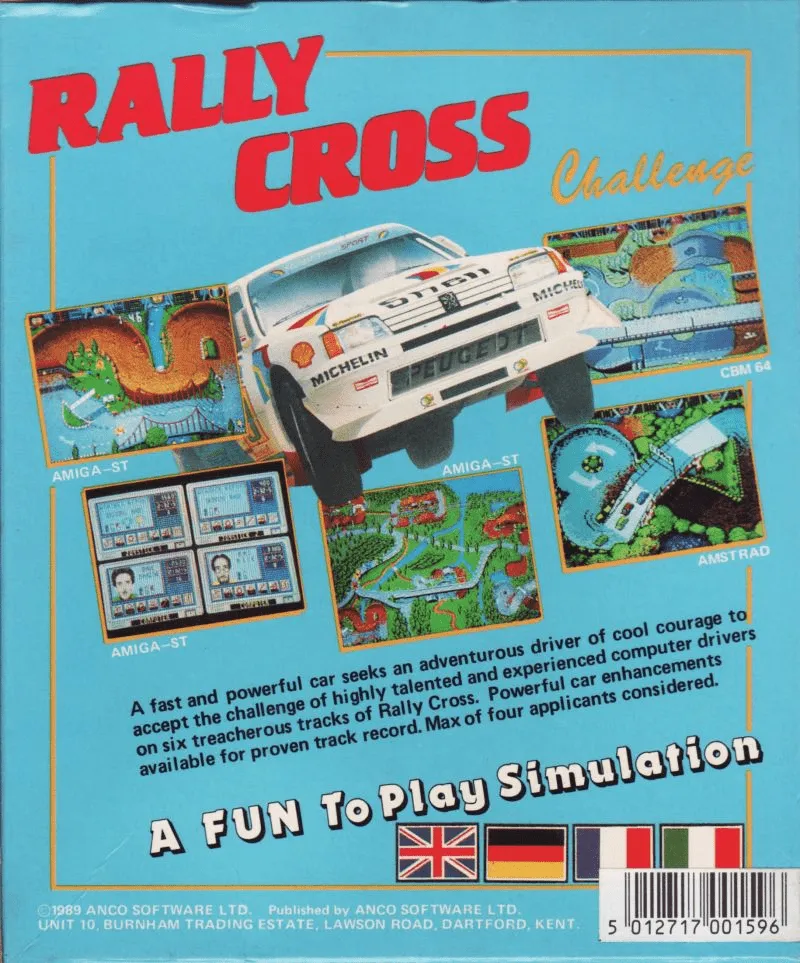 Rally Cross Challenge box back