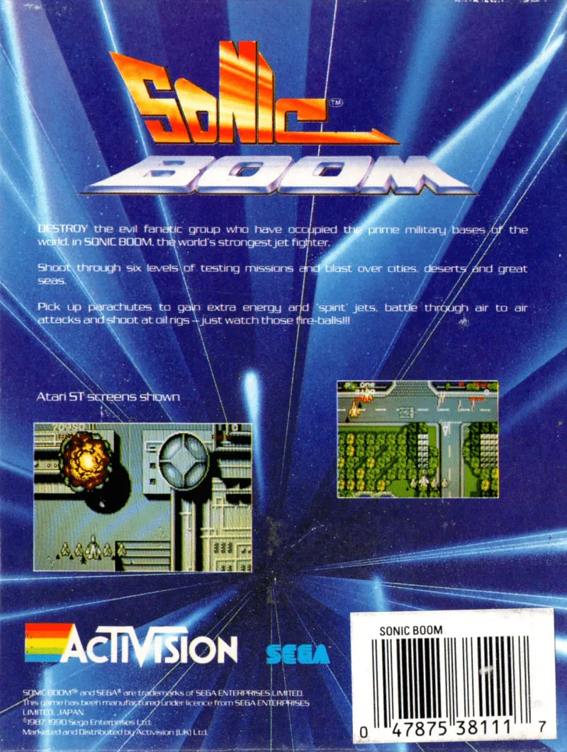 Sonic Boom box back