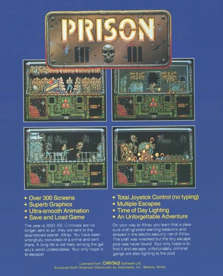 Prison box back