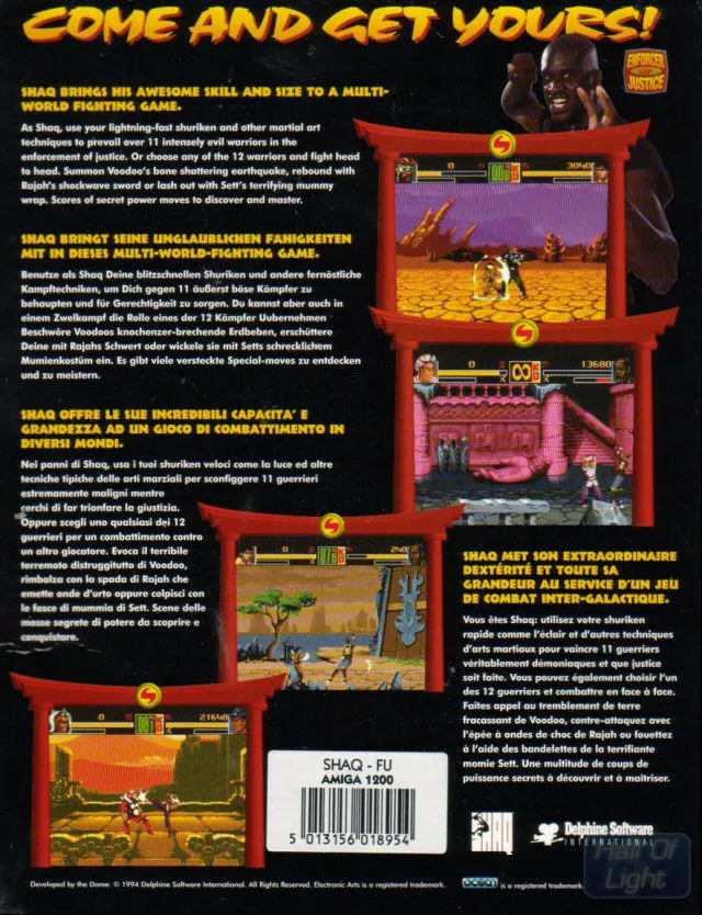 Shaq Fu box back