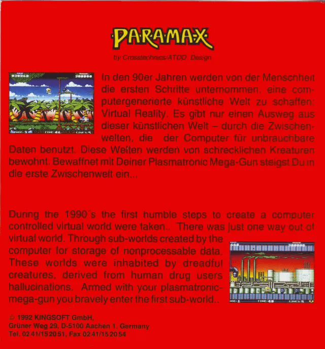 Paramax box back