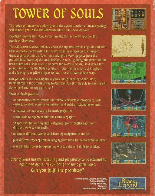 Tower of Souls box back