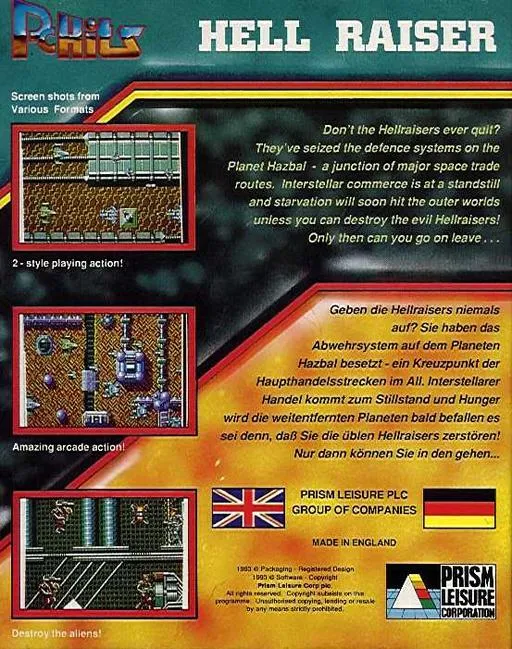 Hell Raisers box back