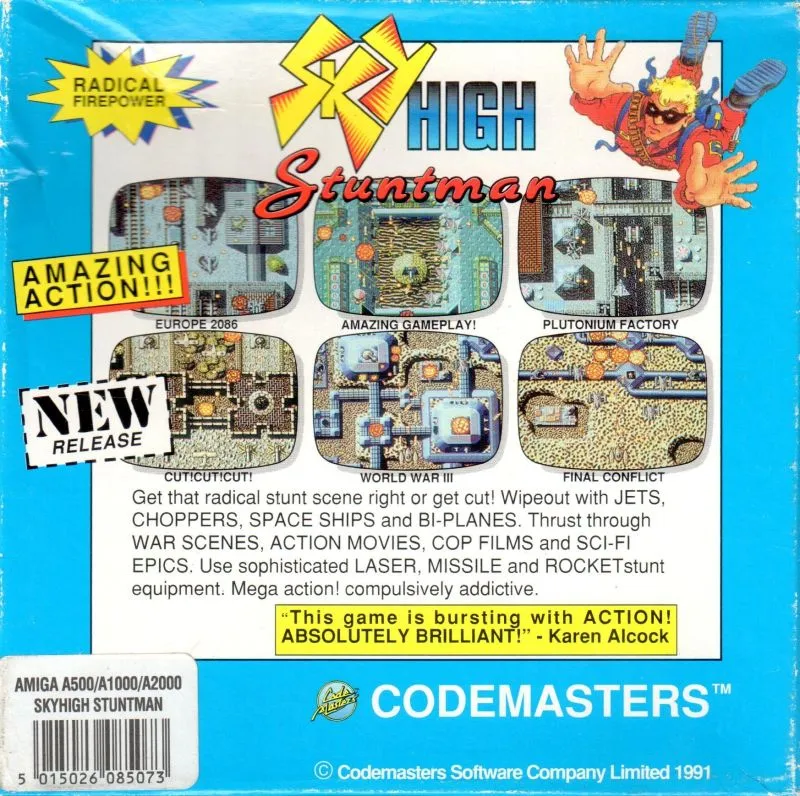 Sky High Stuntman box back