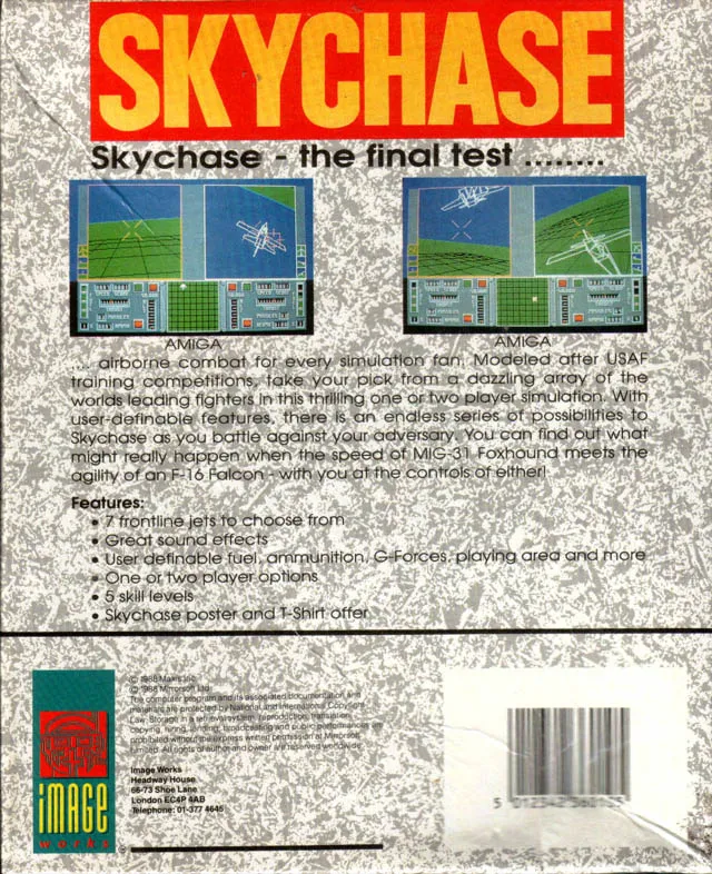 SkyChase box back