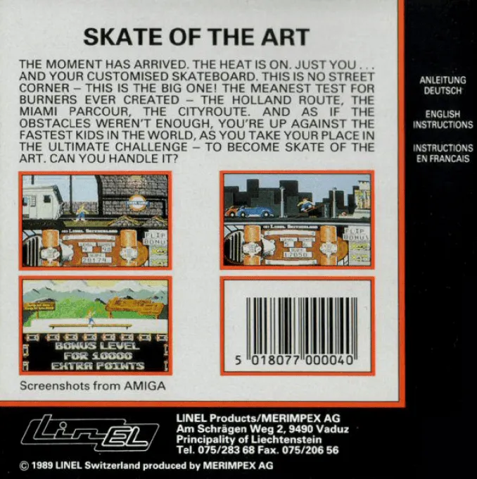 Skate of the Art box back