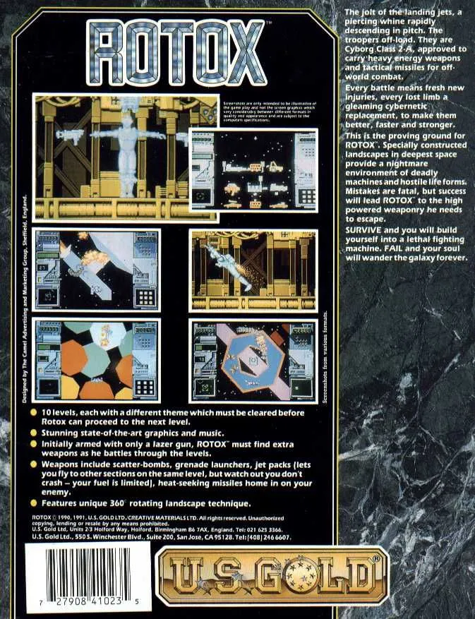 Rotox box back
