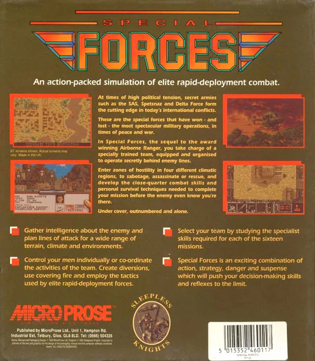Special Forces box back