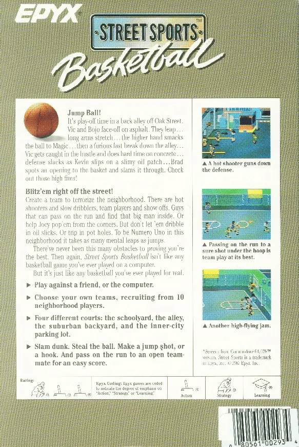 Street Sports Basketball box back