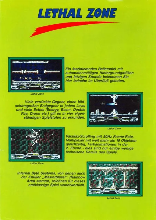 Lethal Zone box back