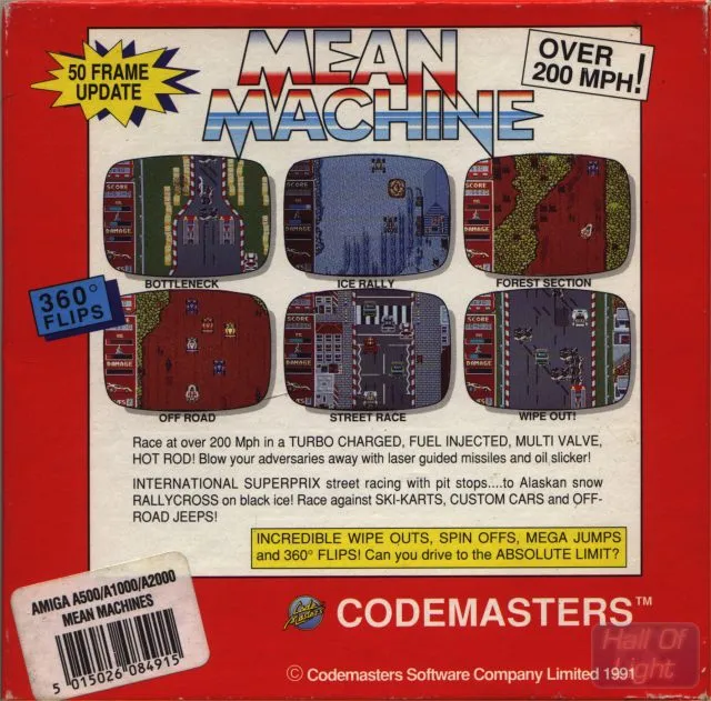 Mean Machine box back