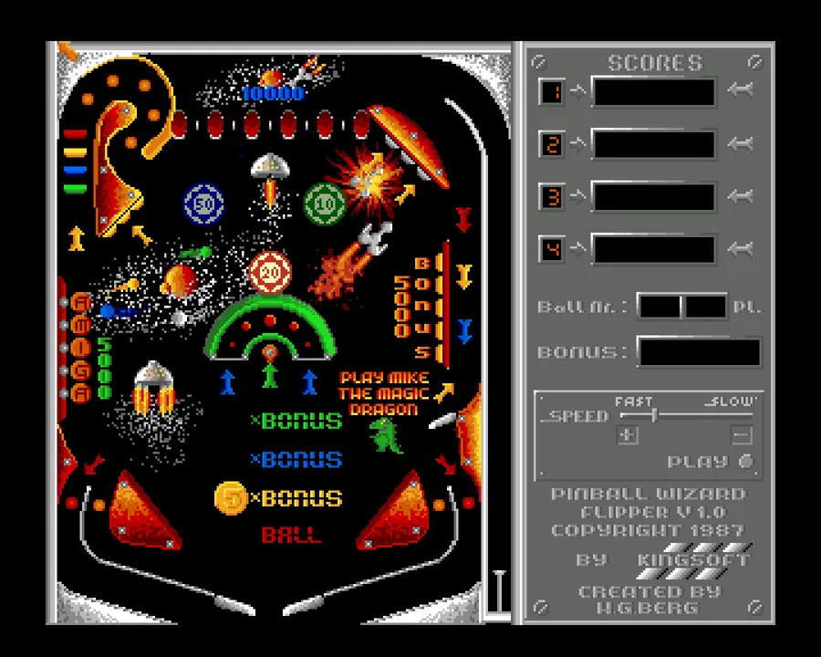 Backdrop artwork for Pinball Wizard