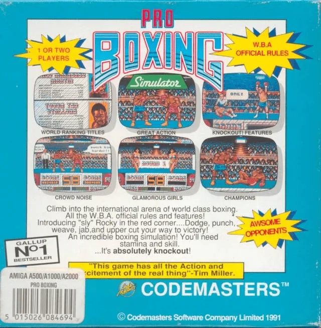 Pro Boxing Simulator box back