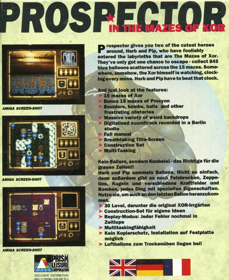 Prospector in the Mazes of Xor box back