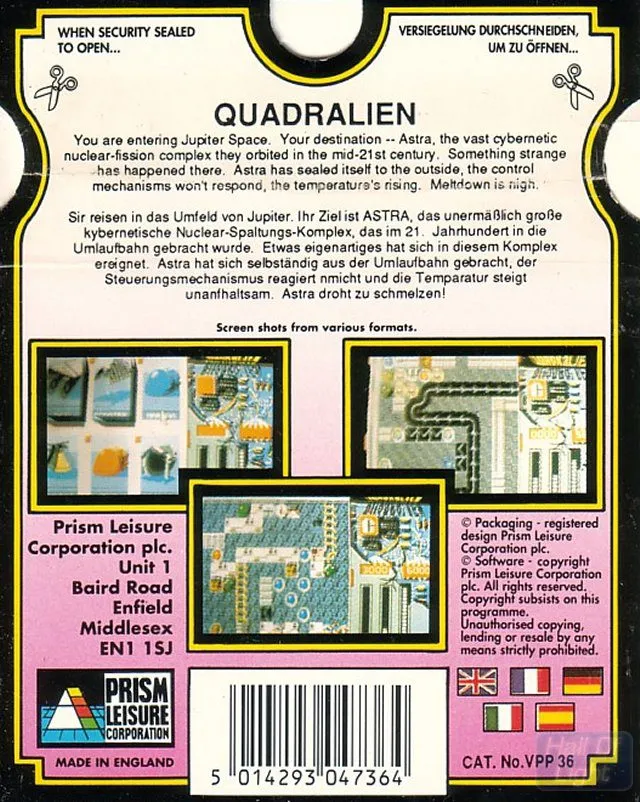 Quadralien box back