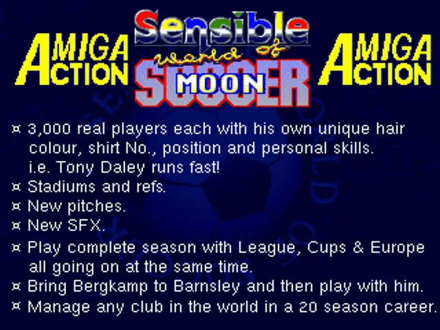 Sensible World Of Moon Soccer screenshot