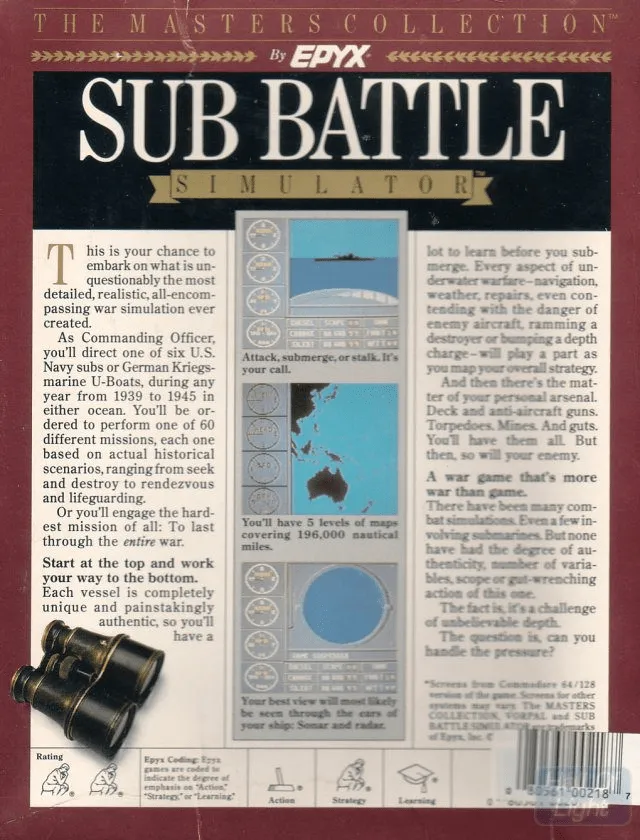 Sub Battle Simulator box back