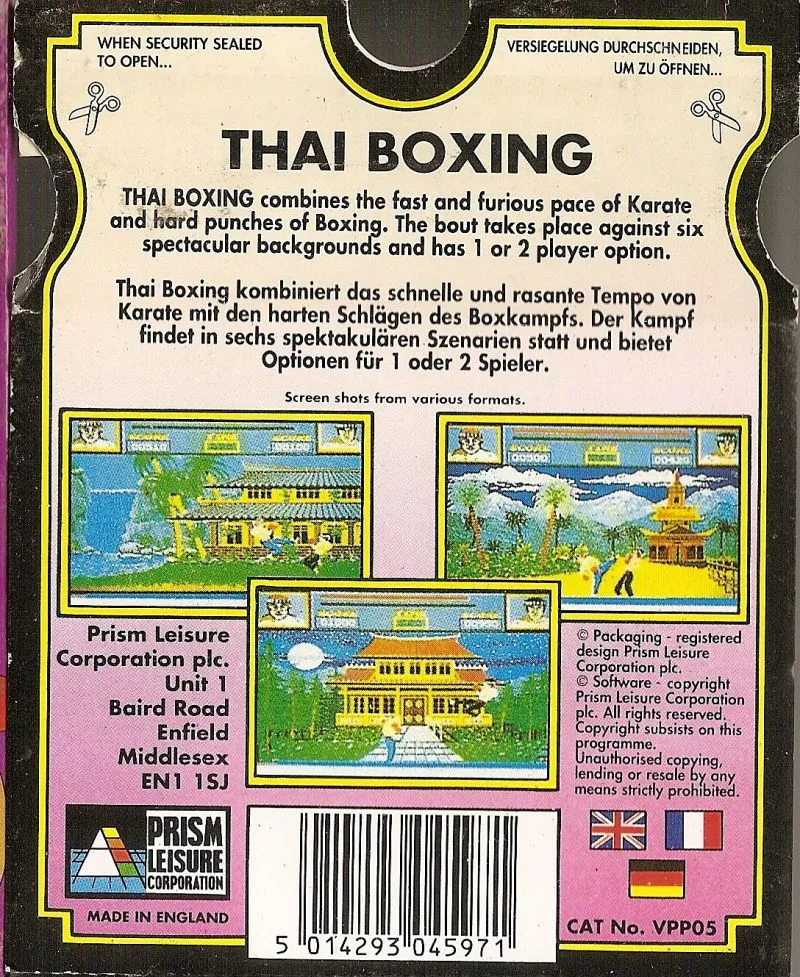 Taekwondo box back
