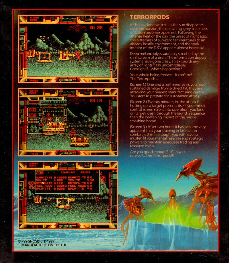 Terrorpods box back