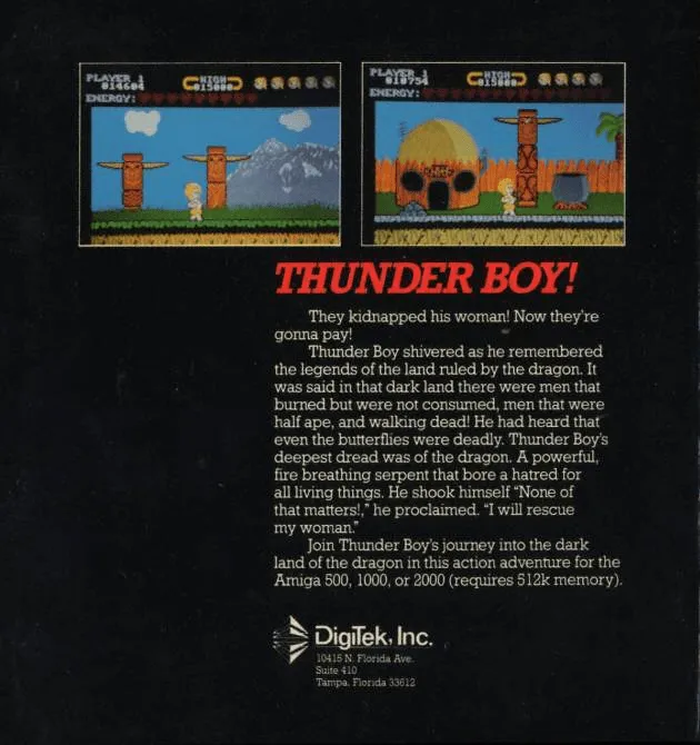 Thunder Boy box back