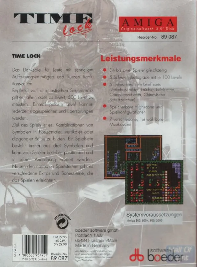 Time Lock box back