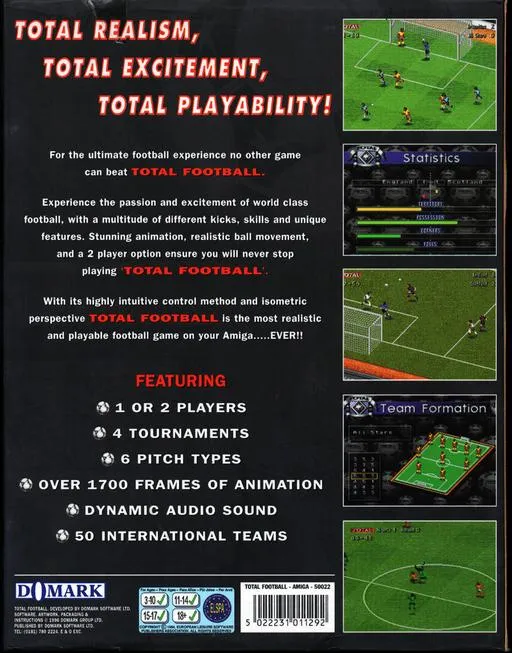 Total Football box back