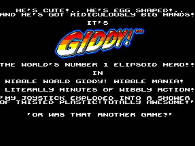 Wibble World Giddy: Wibble Mania! screenshot