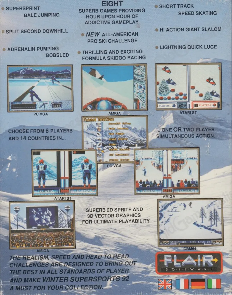Winter Supersports 92 box back