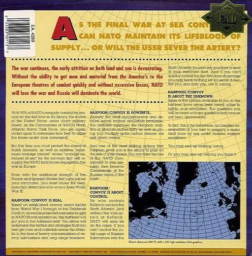 Harpoon Battleset 2: North Atlantic Convoys box back