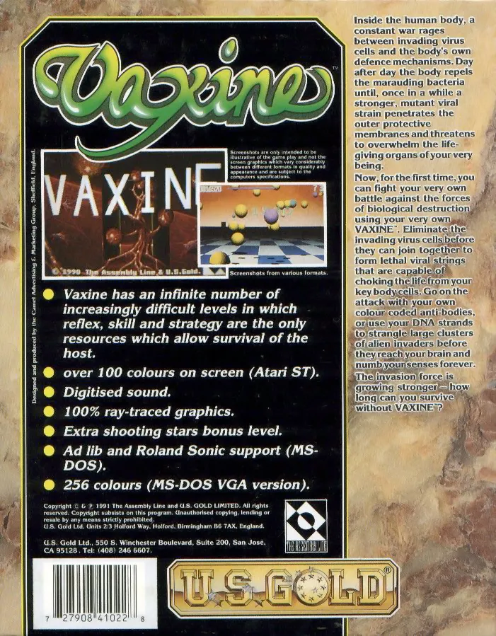 Vaxine box back