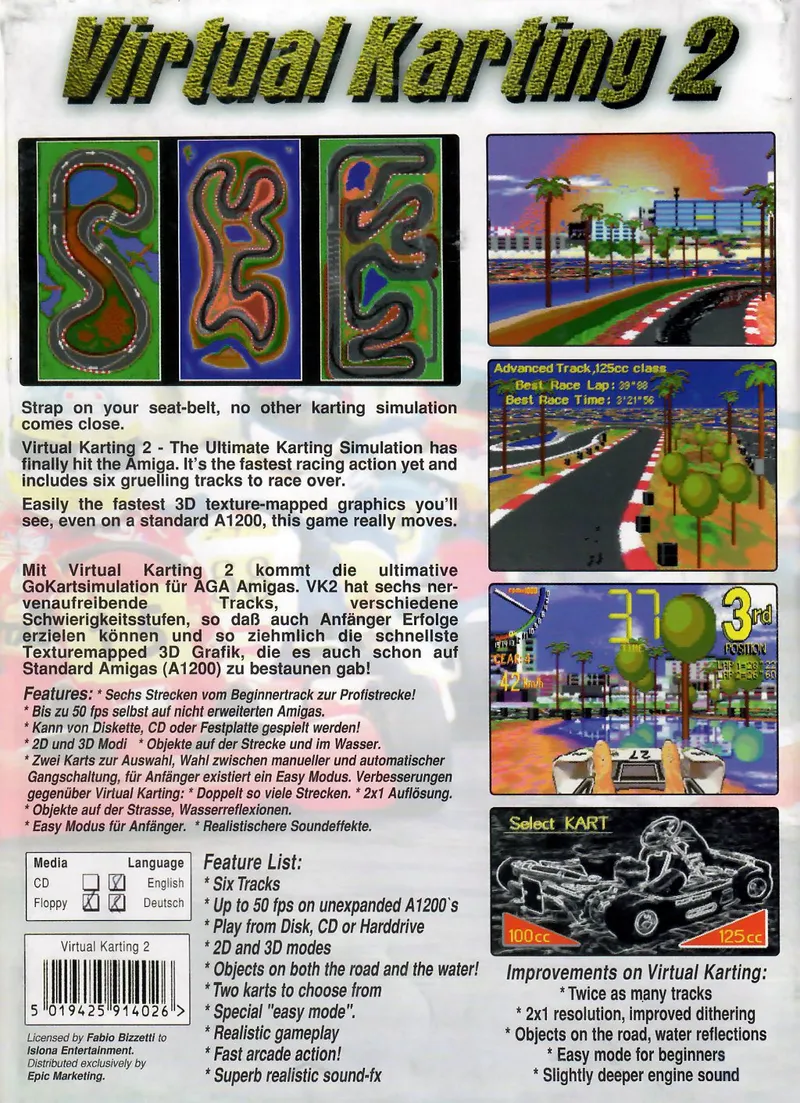 Virtual Karting 2 box back