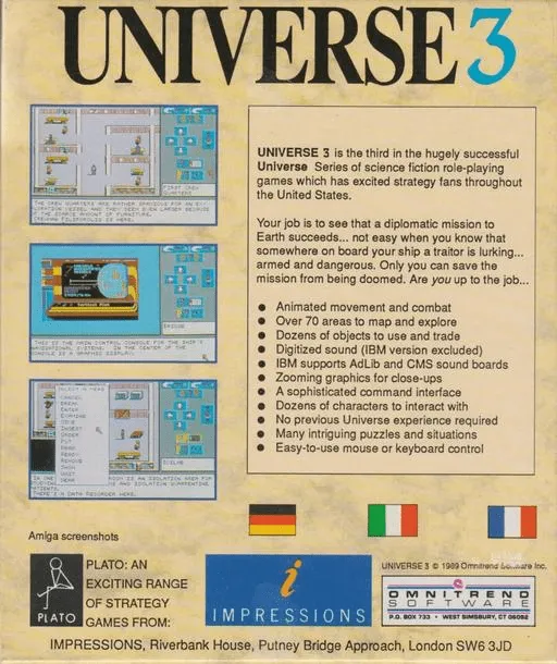 Universe 3 box back