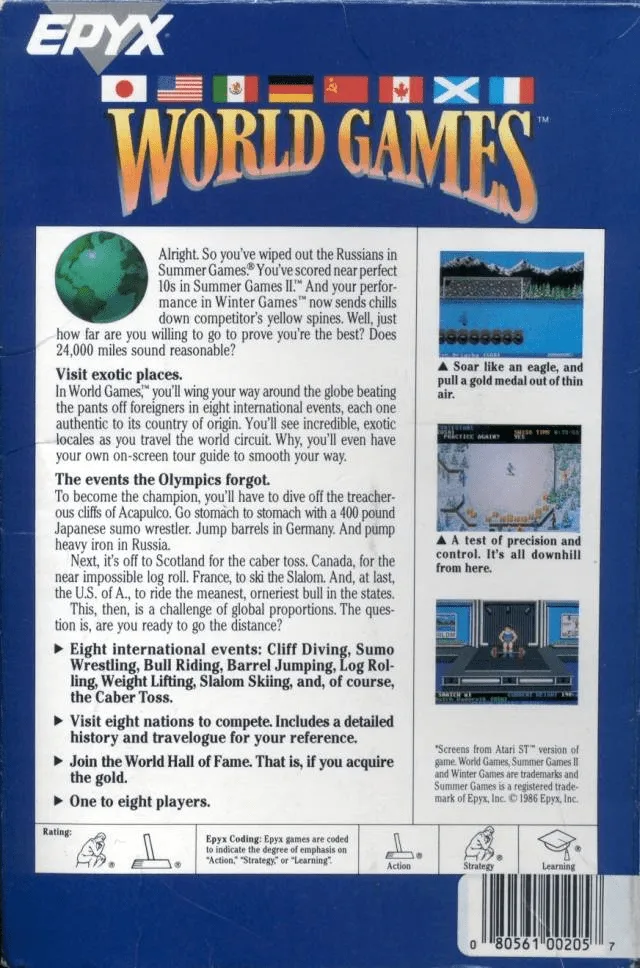 World Games box back