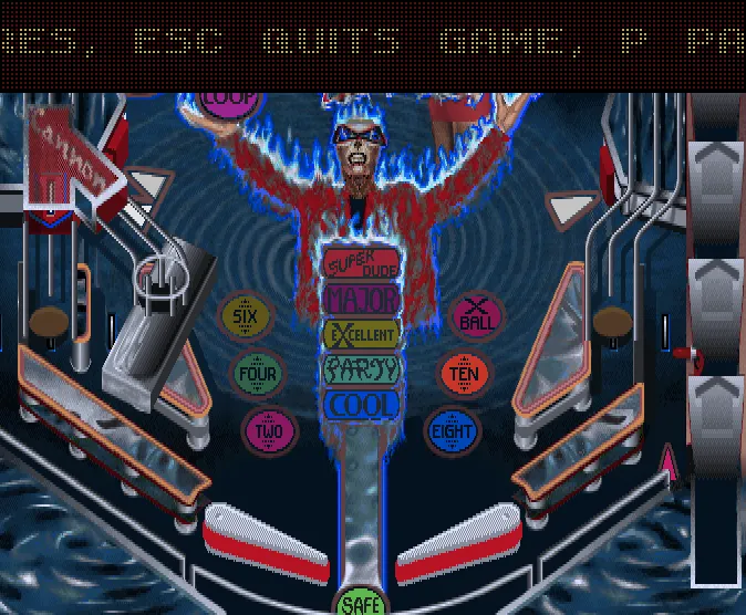 Backdrop artwork for Pinball Brain Damage