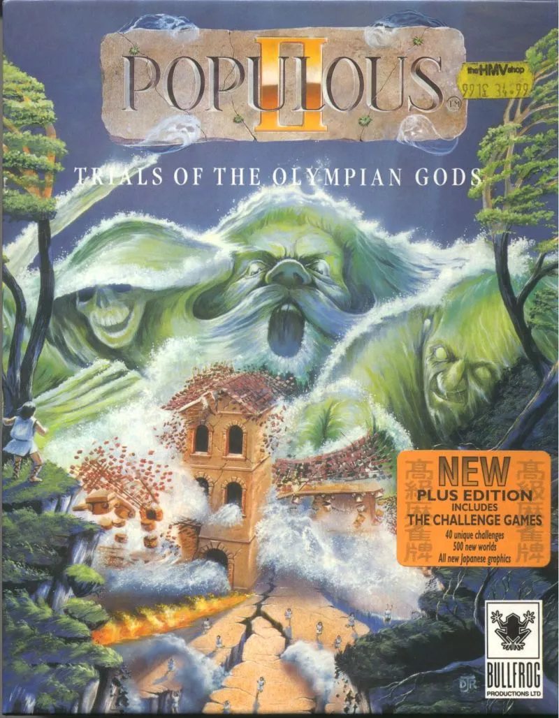 Populous II & The Challenge Games box art