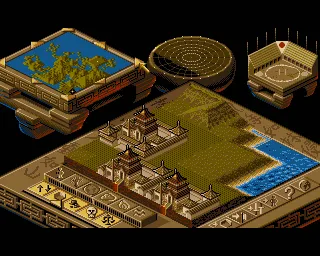Backdrop artwork for Populous II & The Challenge Games