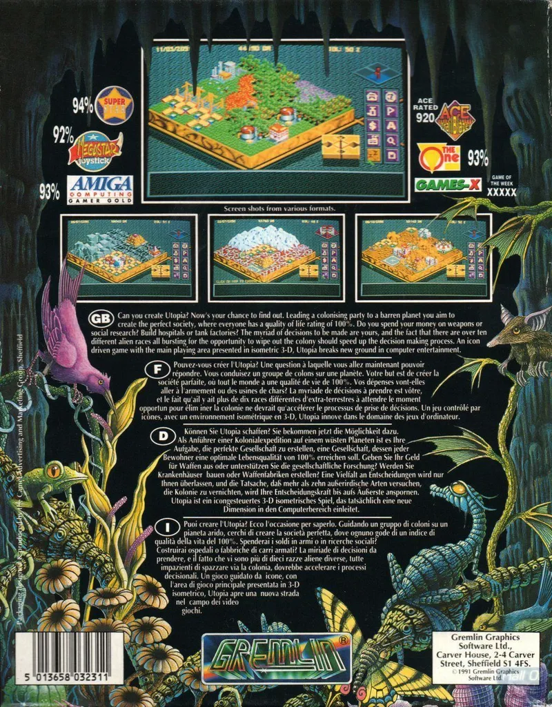 Utopia: The New Worlds box back