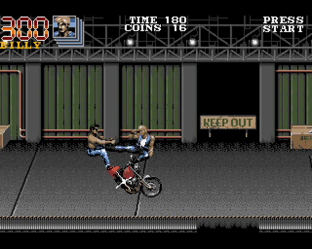 Backdrop artwork for Double Dragon III: The Rosetta Stone