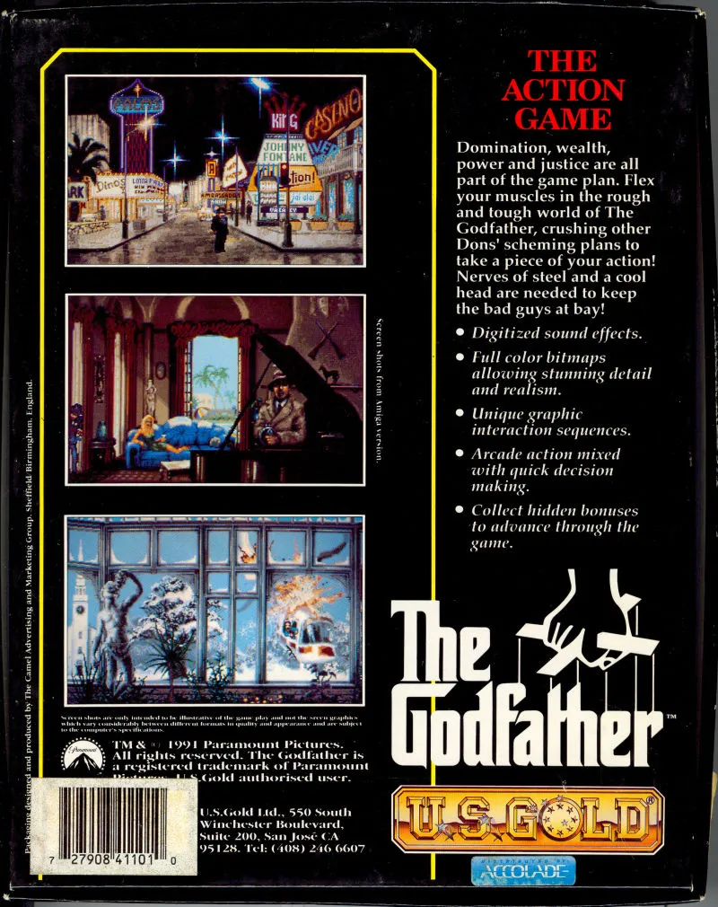 The Godfather box back