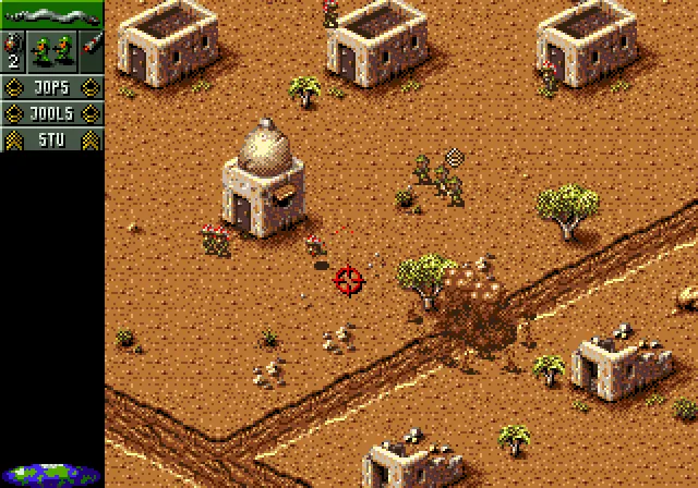 Backdrop artwork for Cannon Fodder 2