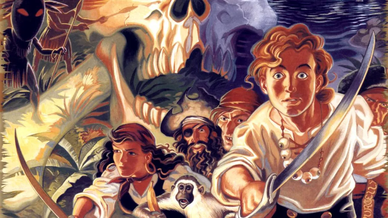 Backdrop artwork for The Secret of Monkey Island