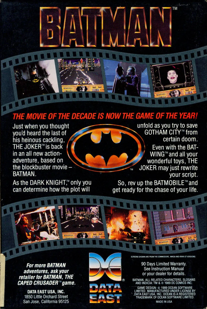 Batman: The Movie box back