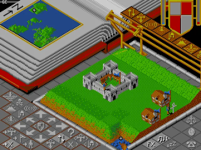 Backdrop artwork for Populous & Data Disks