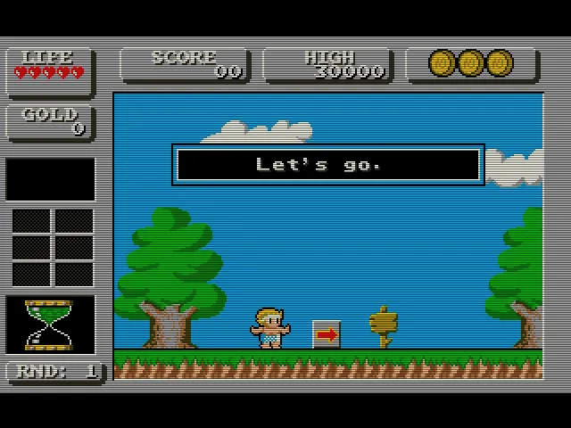 Backdrop artwork for Wonderboy in Monsterland SE