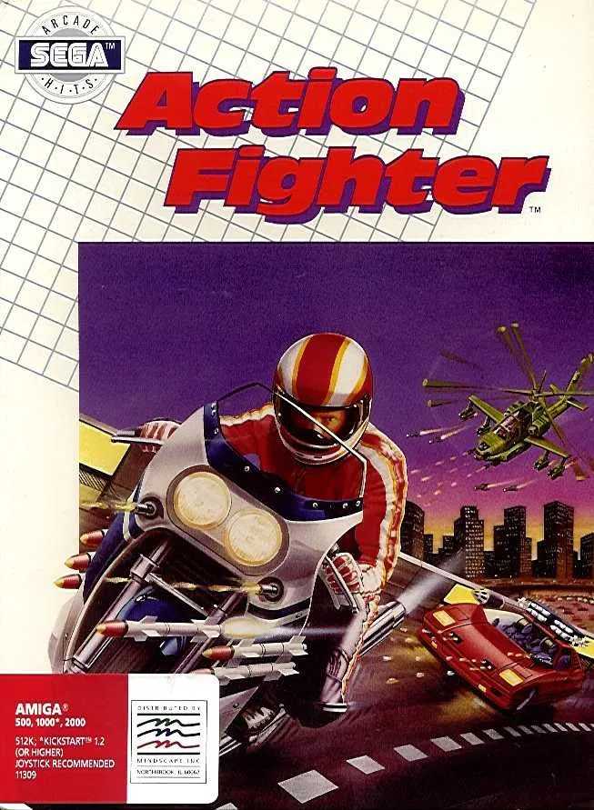 Action Fighter cover art for Commodore Amiga