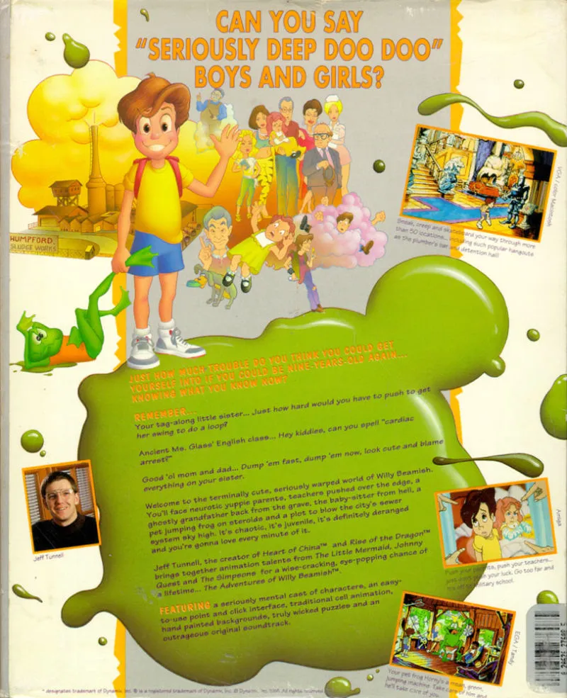 The Adventures of Willy Beamish box back