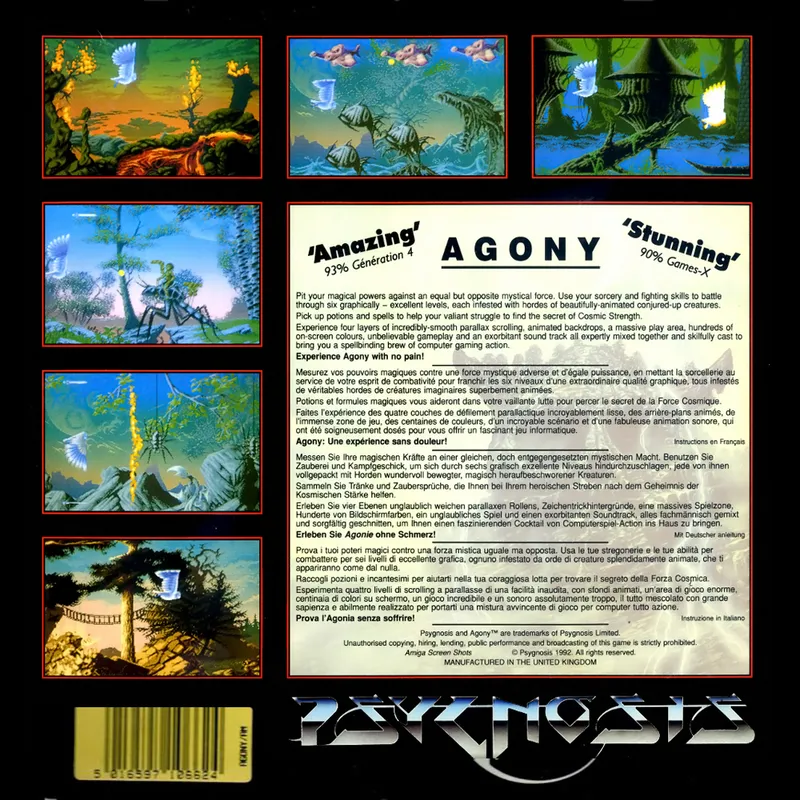 Agony box back