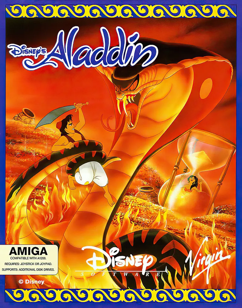 Aladdin cover art for Commodore Amiga